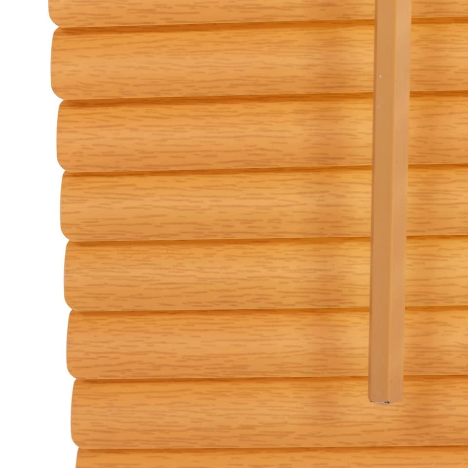 image 1 of Oypla 100 x 150cm PVC Teak Wood Grain Effect Home Office Venetian Window Blinds with Fixings