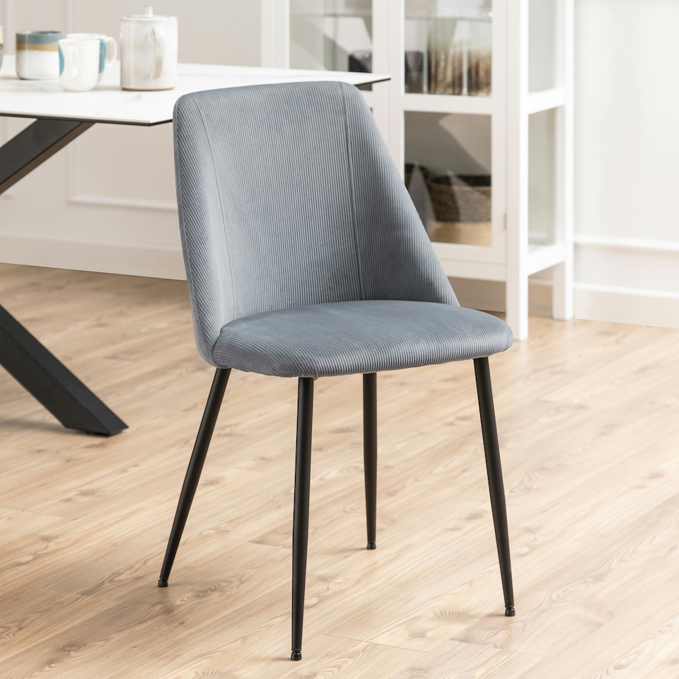 image 1 of Ines Dining Chair in Grey Set of 4