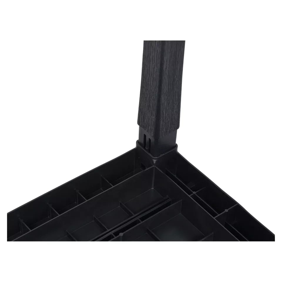 image 1 of Black Weatherproof Plastic Garden Table