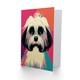 image 2 of Funky Shih Tzu for Wife Her Thank You Art Card