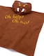 image 4 of The Gruffalo Kids Towel Poncho | Brown Bath Towel For Boys & Girls with 3D Ears | Woodlands Story Book Swimwear | Hooded Graphic Beach Cover Up | Cosy Swim Accessory Gift for Children