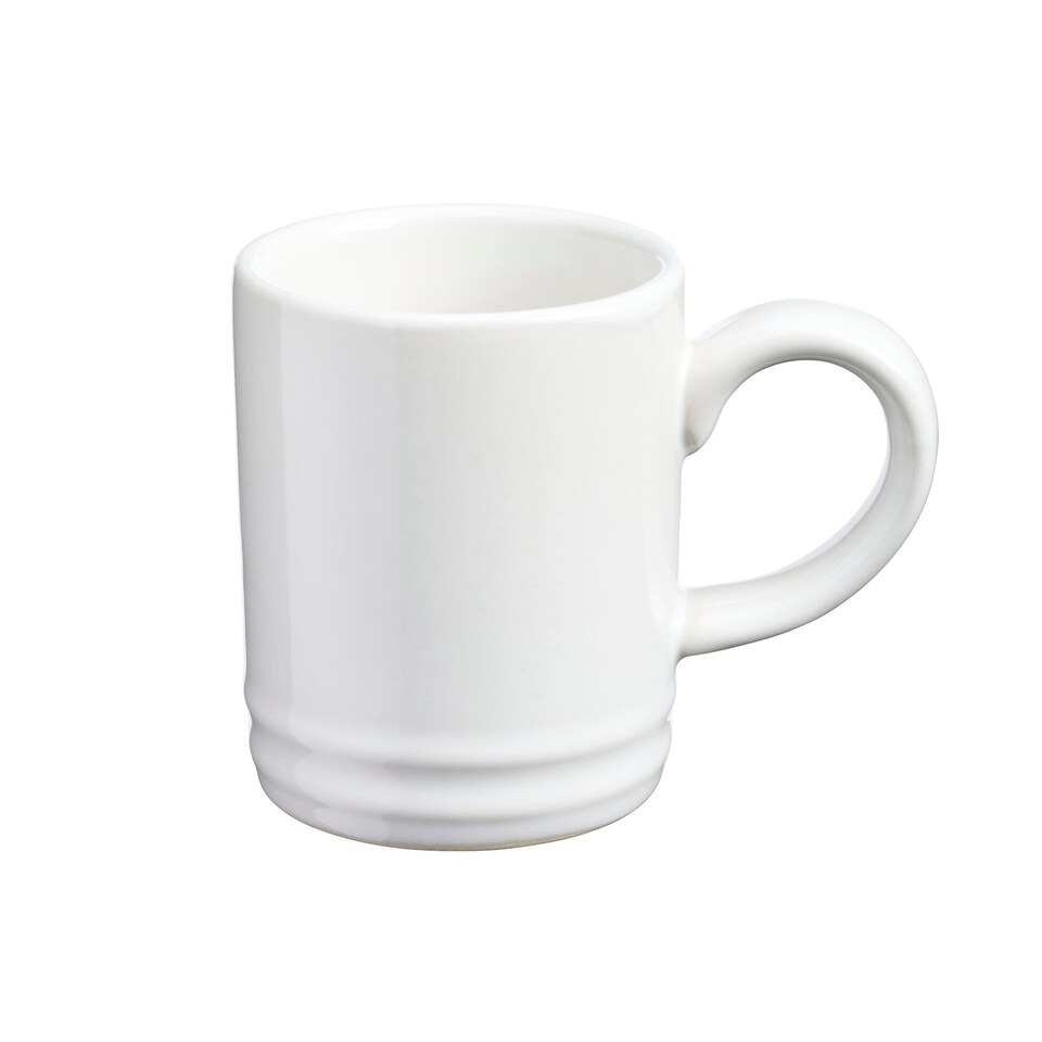 image 1 of Cooks Professional 4pc Espresso Cup Set - Stoneware Mini Mugs - 100ml | White | White