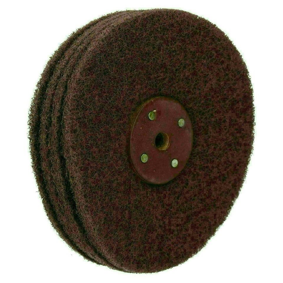 image 1 of Fine Abrasive Scotch Mop Rust Paint Removal Remover Polishing 6" x 4 Row