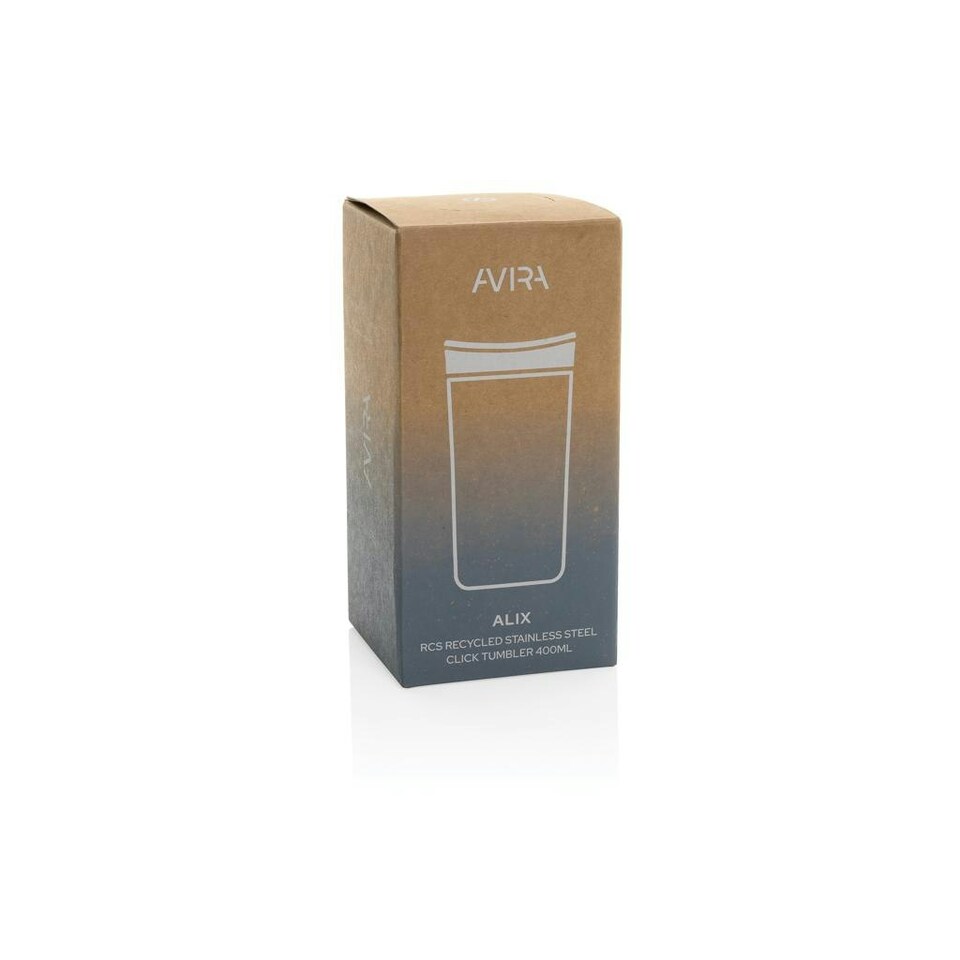 image 1 of Avira Alix Recycled Stainless Steel 400ml Tumbler - Navy - One Size