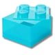 image 6 of LEGO Storage Brick 4 Stud- Glitter Light Blue