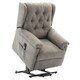 image 1 of Barnsley Fabric Electric Dual Motor Rise Recliner Mobility Armchair (Brown)