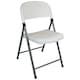 image 1 of Harbour Housewares Folding Trestle Chair - White | White | White