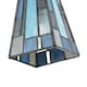 image 3 of Art Denergy savingTiffany Glass Pendant Shade with Pale and Navy Blue Panels | Blue