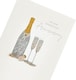 image 3 of Champagne Glasses Design Anniversary Card