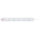 image 2 of Masterplug 6 Socket 2m 13A Individually Switched Extension Lead, White