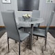 image 5 of Dining Table And 4 Chairs Grey Round Table With 4 Grey Chairs Dining Room Furniture | Grey | One Size | 5