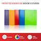 image 3 of Pack of 10 9x7" Frosted Red Exercise Book Covers