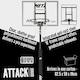 image 4 of NET1 Attack Youth Adjustable Basketball Hoop - Telescopic 2.0-2.6 m, 76 x 51 cm Polycarbonate Backboard, 38 cm Steel Rim, 38 L Portable Base (Black) | Multi | BLACK | 4396