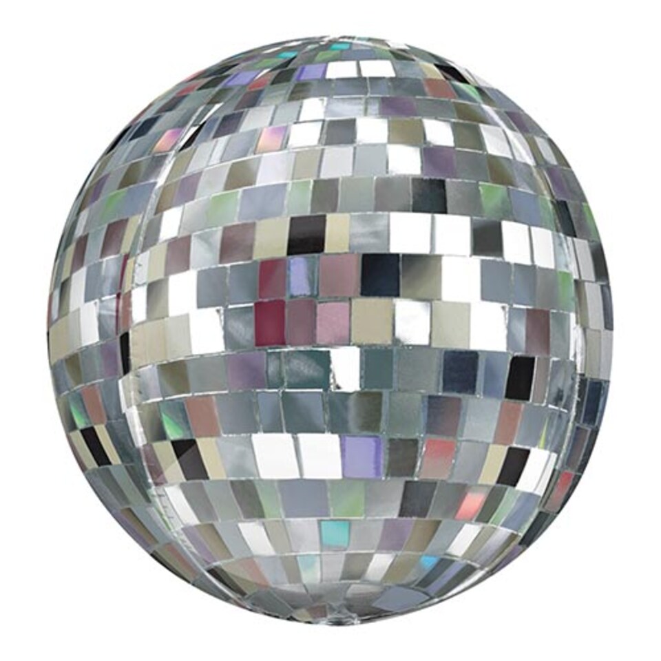image 1 of Disco Ball Orbz Foil Helium Balloon 38cm / 15 in | Multi