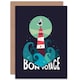 image 1 of Puffin Bird Lighthouse Sea Nautical Bon Voyage Goodbye Card