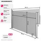 image 6 of Double-sided retractable awning & privacy screen Grey | 200 x 600 cm