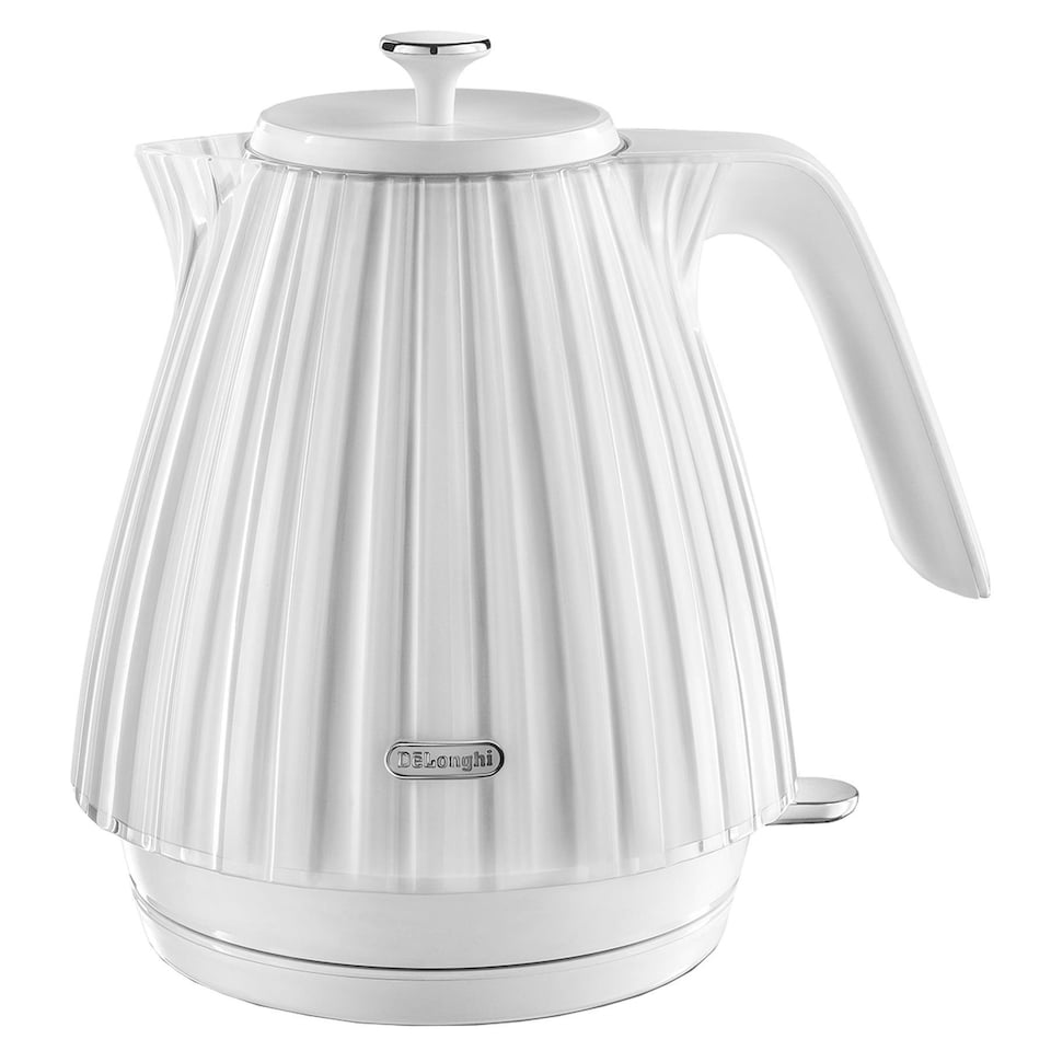 image 1 of Delonghi Ballerina 1.7L Kettle & 4 Slice Toaster Set, White