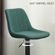 image 5 of HOMCOM Bar Stools Set of 2 Adjustable Swivel Bar Chairs with Backrest Green