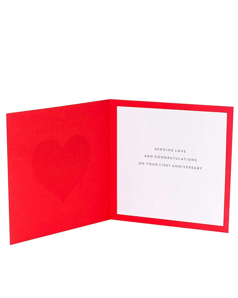 image 1 of 1St Wedding Anniversary Card You Belong Together