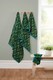 image 3 of Helix Pure Cotton Bath Sheet Towels Set Of 2 | Green | Bath sheet | 2