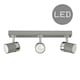 image 2 of ValueLights Rosie Cement Ceiling Bar Spotlight and GU10 Spotlight LED 5W Cool White 6500K Bulbs | Grey