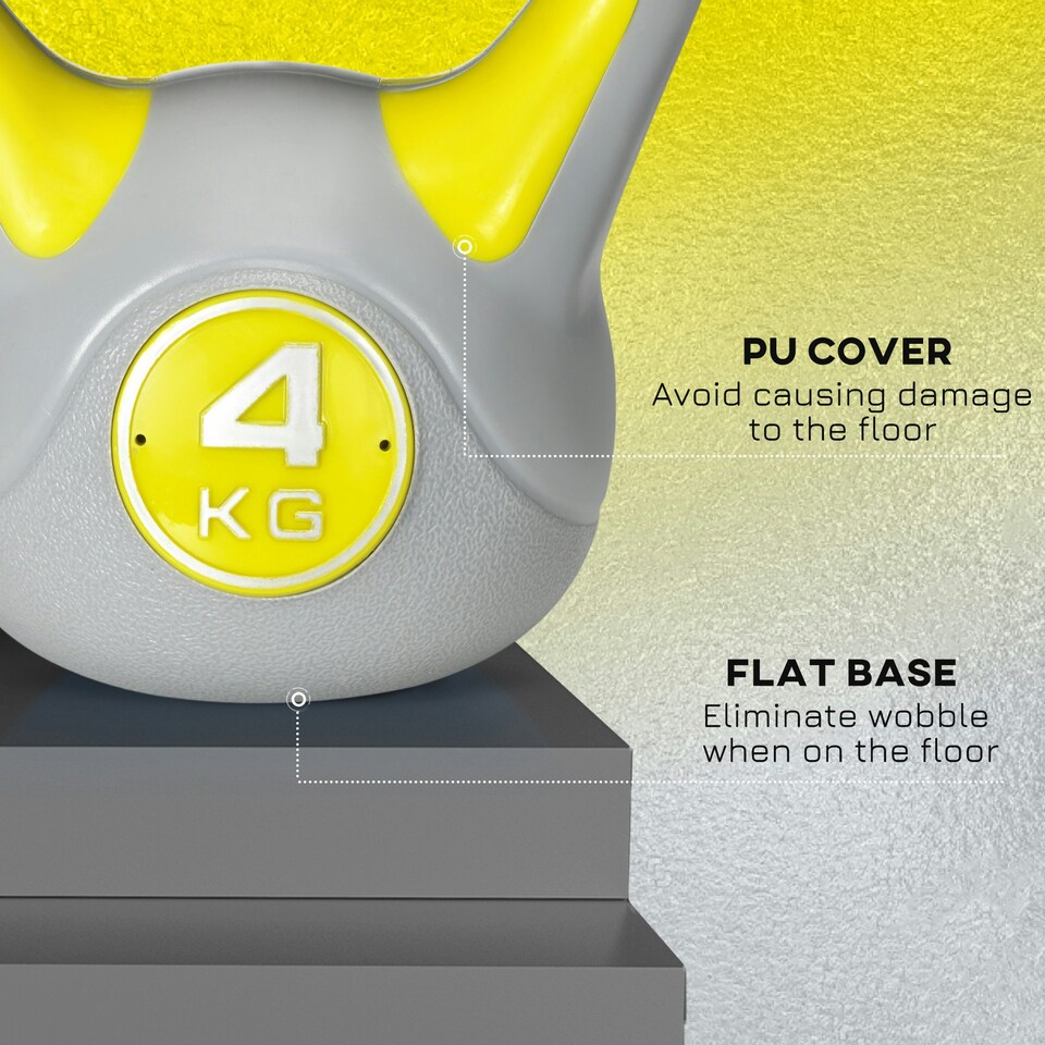 image 1 of SPORTNOW Kettle Bell with Handle for Home Gym 