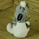 image 3 of 30cm Christmas Indoor Grey Sitting Snowman - Spade
