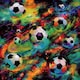image 1 of Holden Décor Football Galaxy Wallpaper - Multicoloured - 10m x 53cm Multi