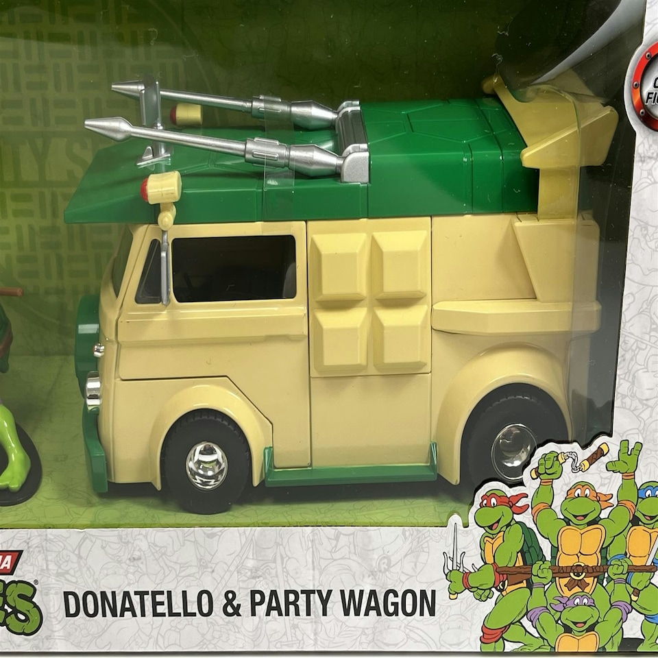 image 1 of Teenage Mutant Ninja Turtles Donatello Figure and Party Wagon 1:24 Jada 253285003