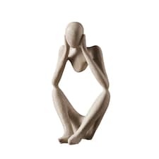 Living and Home Abstract Resin Meditator Sculpture