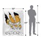 image 4 of Garfield Silky Torn Supersoft Blanket | White | White/Yellow | One Size | 1