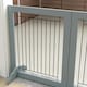image 8 of PawHut Foldable Wooden Pet Gate w/ 3 Panels 2 Support Feet for Small Dogs