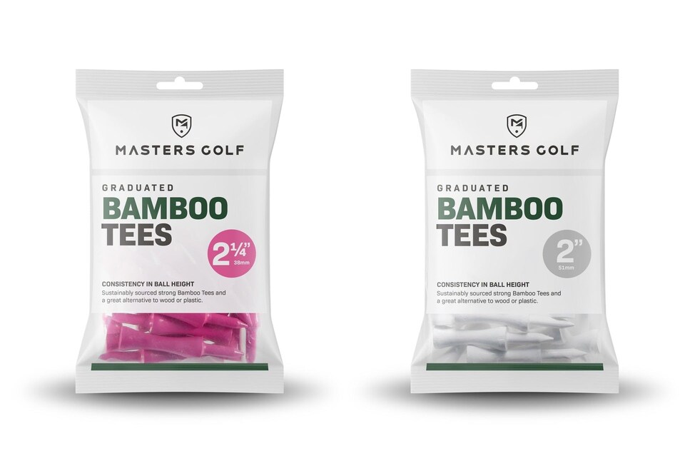 image 1 of Masters Graduated Bamboo Tees (Pink 2 1/4")