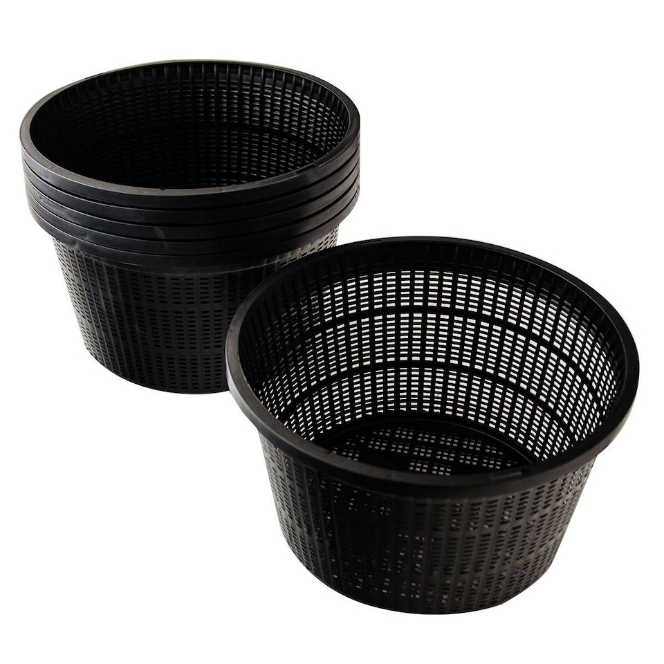 image 1 of Pisces Pond Round Planting Basket 22 x 12cm - 6 Pack