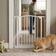 image 8 of Safetots Extra Tall Curved Top Safety Gate, 116cm - 125cm, Matt White, Extra Tall 100cm in Height, Pressure Fit Stair Gate, Baby Gate for Doors Hallways and Spaces, Safety Barrier, Easy Installation