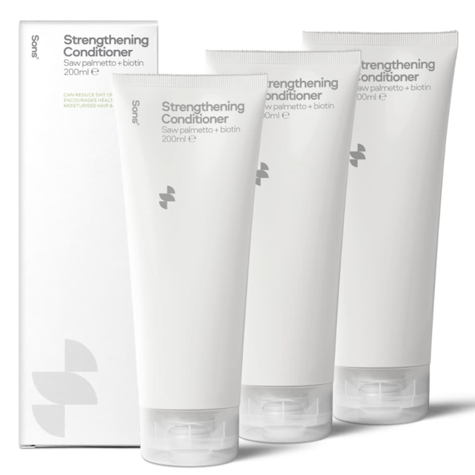 image 1 of Sons Strengthening Conditioner (3x200ml) for Hair Loss, DHT-Blocking & Anti-Dandruff Formula