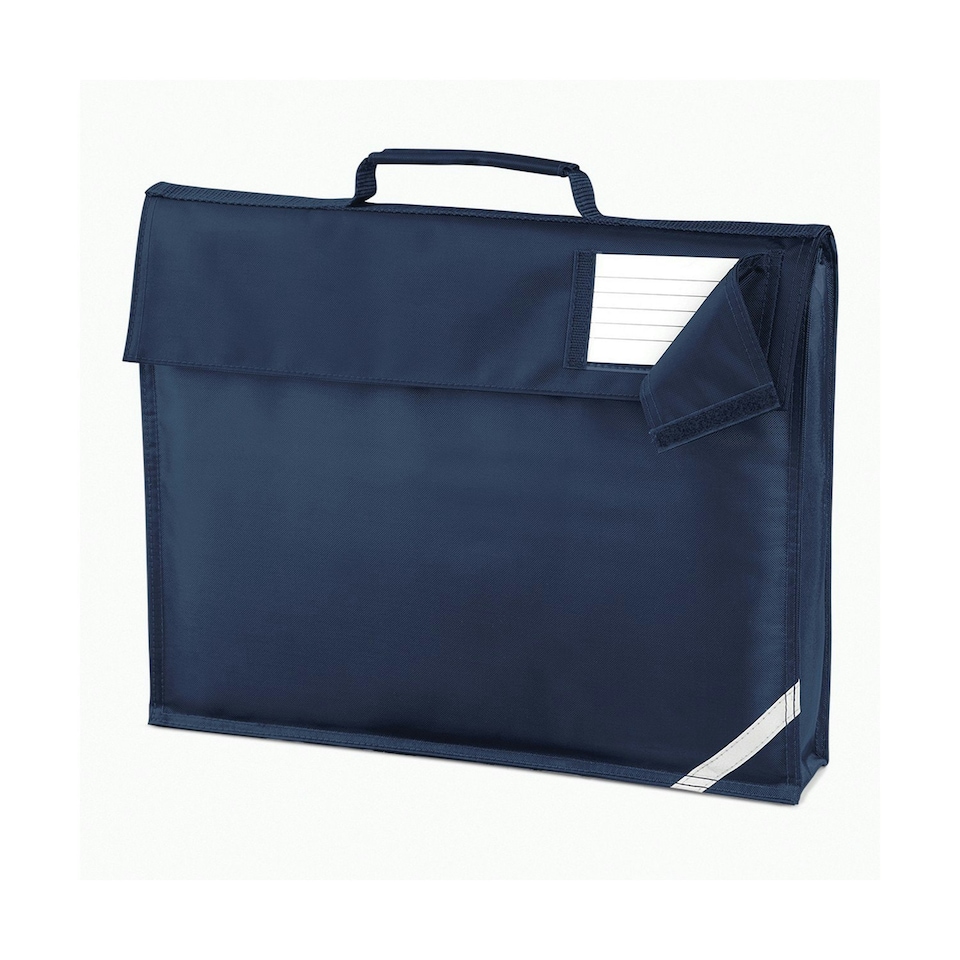 image 1 of Quadra Reflective Tape Book Bag - French Navy - One Size | Blue