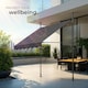 image 7 of Awning with hand crank - pressure fitted , height adjustable Black | Grey | 180 x 150 cm
