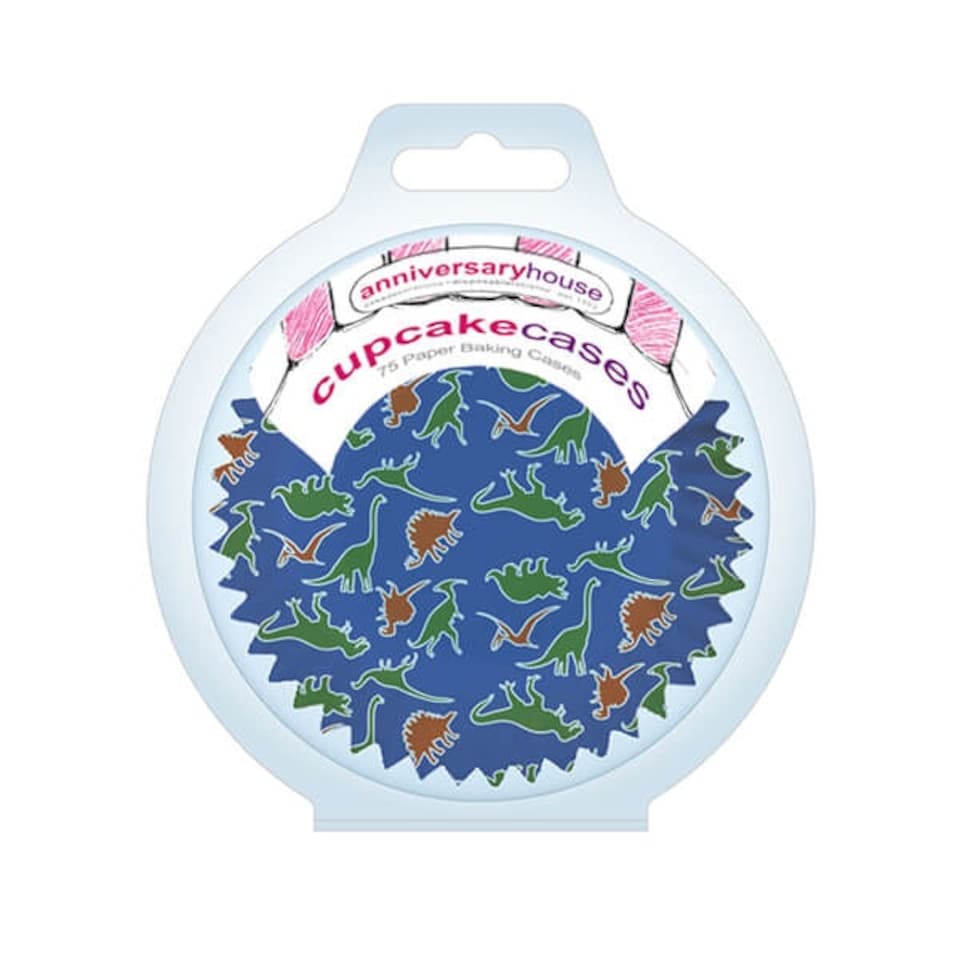 image 1 of Anniversary House Dino Cupcake Cases Pack of 75