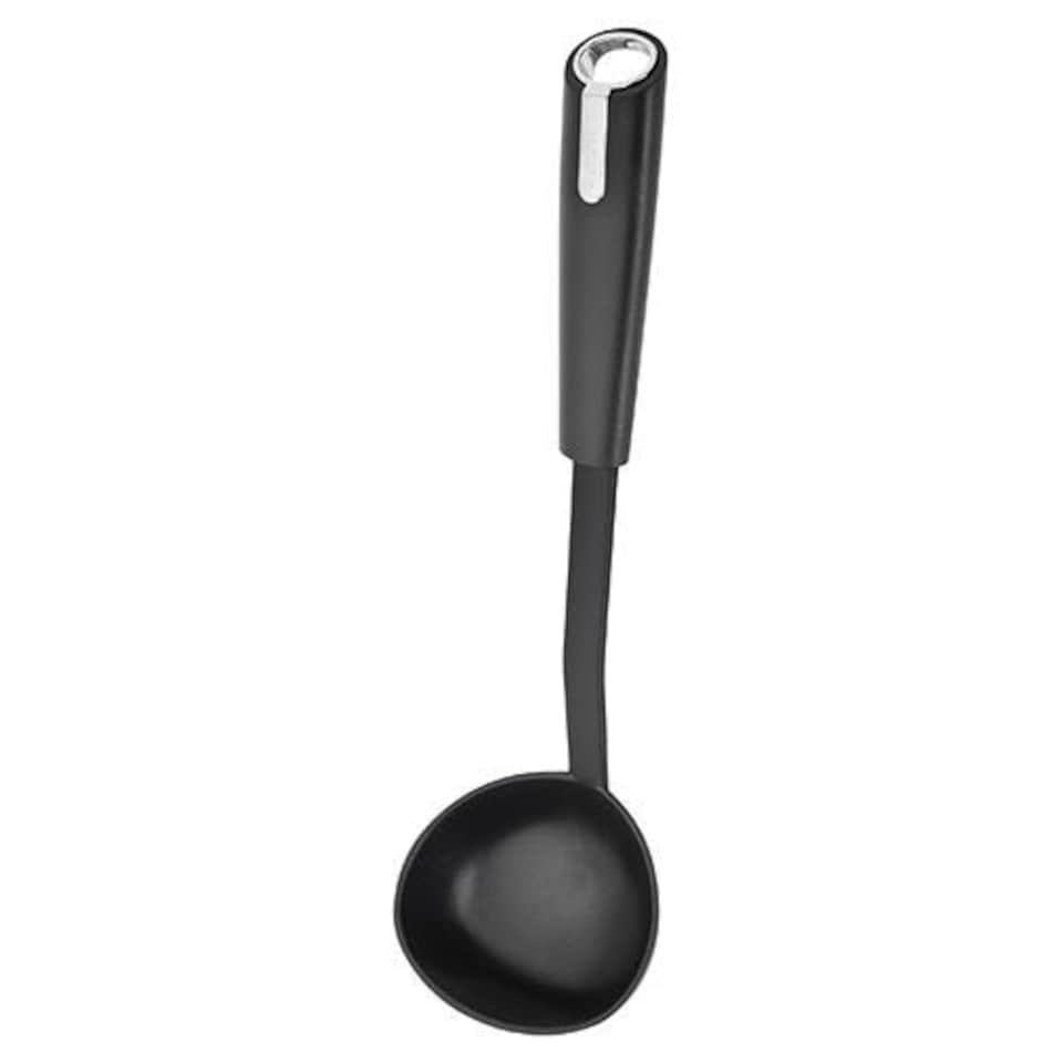image 1 of Judge Satin Black Nylon End Soup Ladle