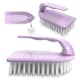 image 1 of Iron Shaped Scrubbing Brush Heavy Duty Stiff Bristle Hand Brush | Multi | Lilac | One Size