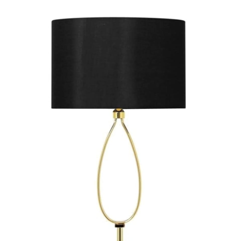 image 1 of Zabina LED Gold & Black Floor Lamp