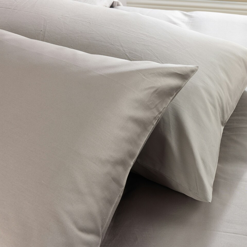 image 1 of Hotel Pure Luxury 5 Star Classic Pillowcase - Pair Grey Grey