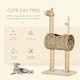 image 2 of PawHut Cat Tree Cute Giraffe Kitten Play Tower with Scratching Posts