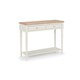 image 5 of Grey Lacquered Console Table with 2 Drawers Grey