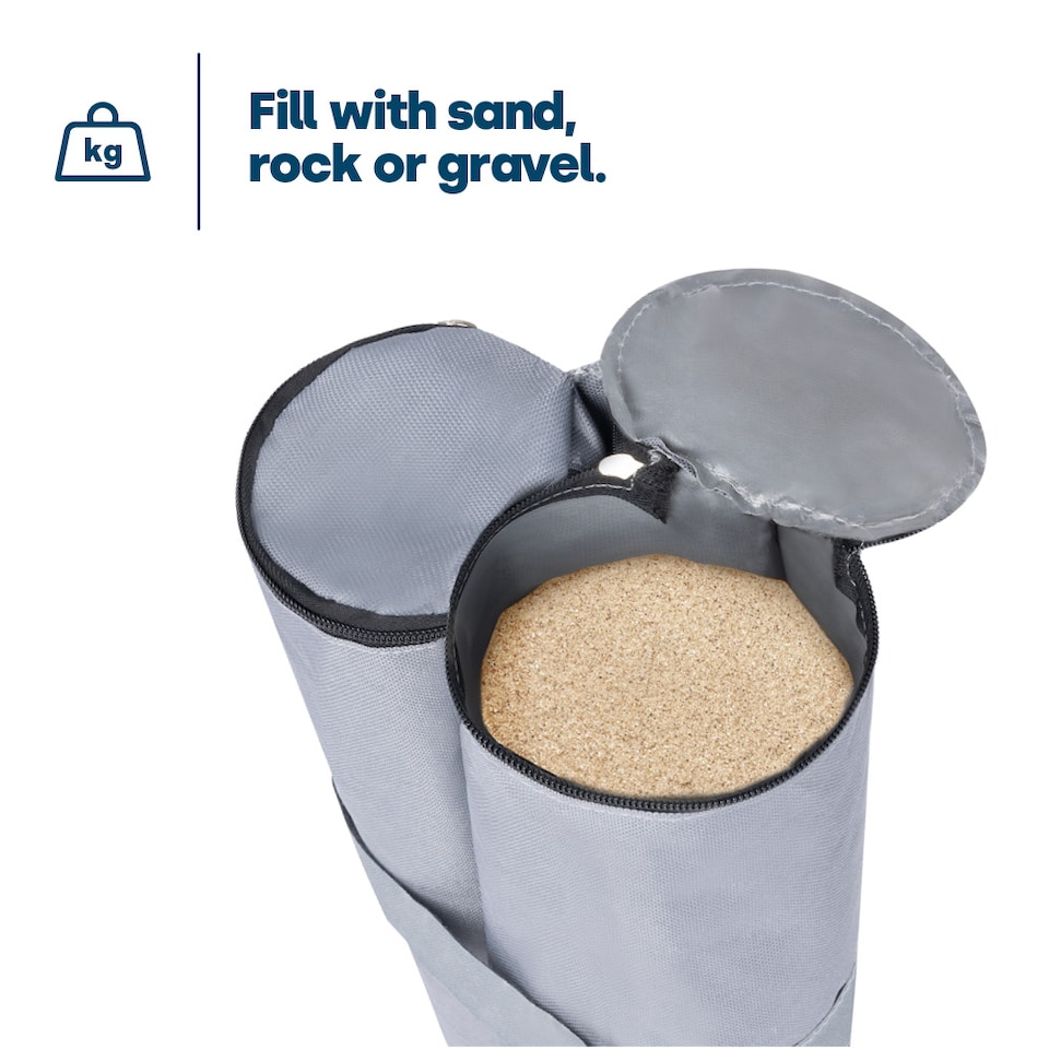 image 1 of Gazebo Sand Bags Set of 4 Grey