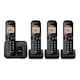 image 2 of Panasonic KX TGC264EB Digital Cordless Phone Quad Handset with Answering Machine