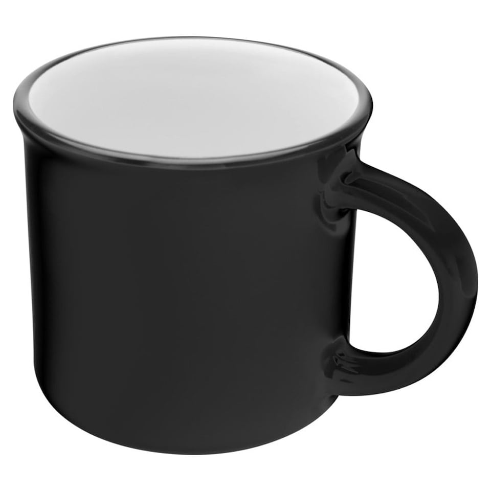 image 1 of Bari Ceramic 240ml Mug - Solid Black - One Size