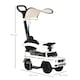 image 3 of HOMCOM Kids Ride-on Push Car 3 in 1 Benz G350 Baby Floor Slider Walker, White