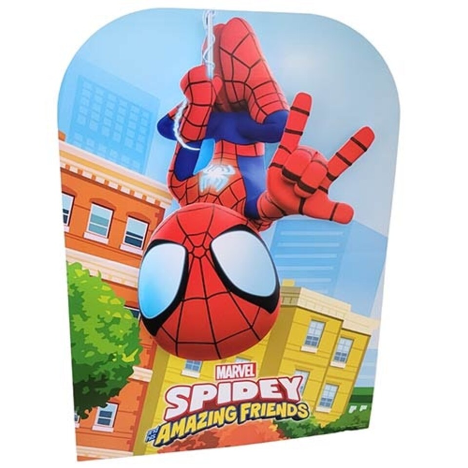 image 1 of Spidey Spider-Man 3D Single Backdrop Cardboard Cutout 126cm